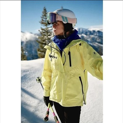 Free People Movement Peek to Peek Popover Rain Jacket Size S Lemon