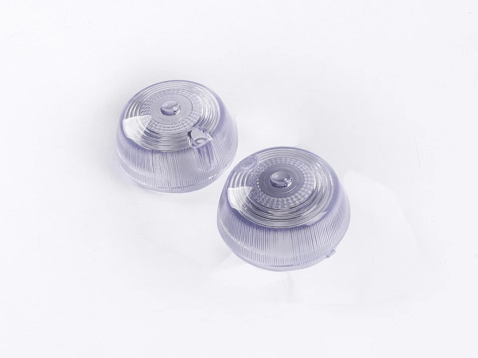 Lente transparente de señal de giro frontal para barras de luz Cobra Trike Cobra viseras focos Foto 2 de 4