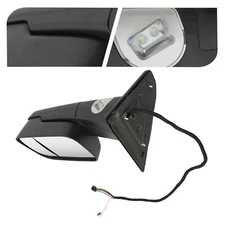 Towing Mirror Left Side Rearview Mirror Black For 2019-2021 Ram 2500 3500