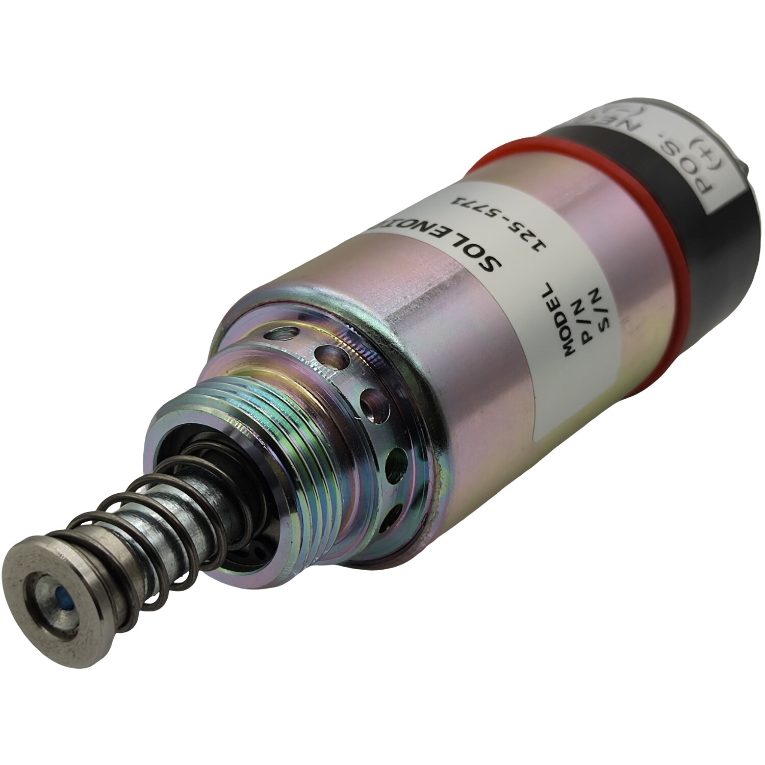 12V Fuel Shutoff Solenoid 1255771 for Caterpillar CAT 3114 3116 3126