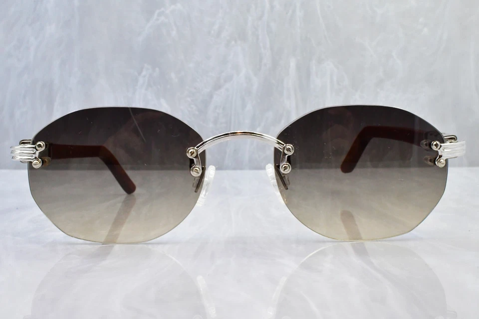 Gafas de sol vintage Porta Romana Italia Cartier sin montura Fred Tiffany Foto 2 de 4