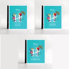 Hatch Embroidery 3: Three Manual Set, Reference guide, Cross Stitch, Quick Start
