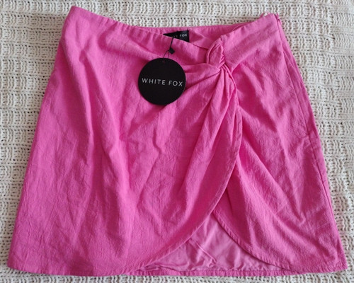 NEW White Fox Boutique Short Zip Sunset Views Mini Skirt Hot Pink Size XL NWT