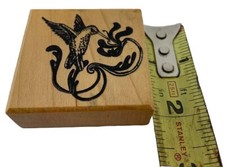 Great Notions Hummingbird Feeding Rubber Stamp 1991