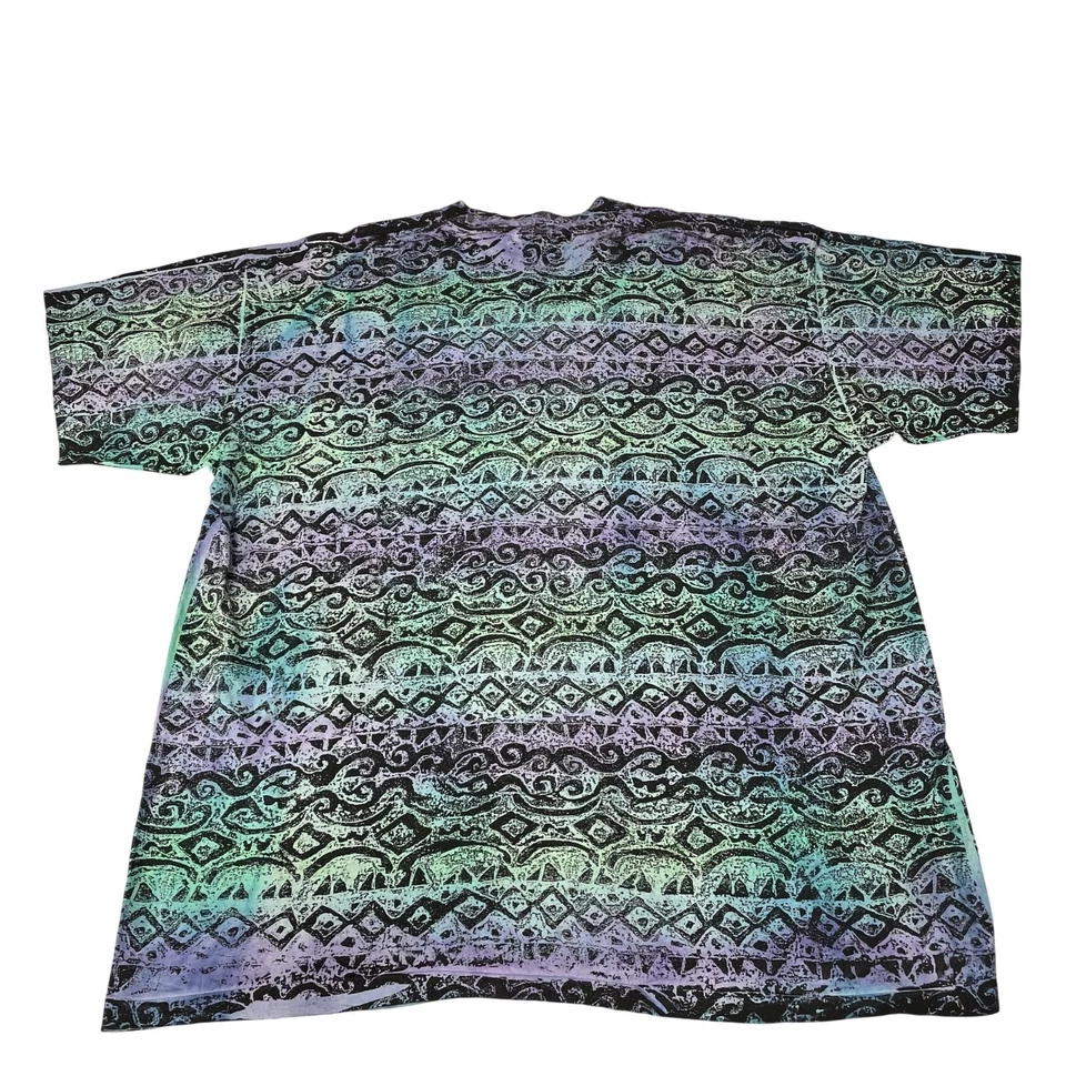 NUEVO NUEVO CON ETIQUETAS Deadstock De Colección Años 80 GOTCHA Para hombres NEÓN Electric Waves SURF SKATE T Camiseta M Foto 4 de 4