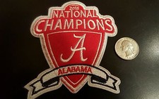 ALABAMA CRIMSON TIDE 2015 CHAMPIONSHIP JERSEY PATCH 4" X 3"