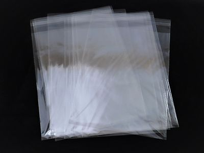 50 Clear Self Seal Bags 10x13 Water Resistant Light Weight Op Packaging Storage