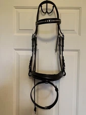 Bobby’s English Tack Signature Dressage Bridle With Vespucci Browband F/S NEW