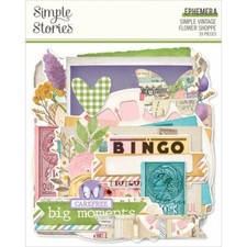 Crafts SS DieCuts Ephemera Simple Vintage Flower Shoppe Journal Tags Big Moments