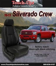 2010 2011 2012 2013 Chevrolet Silverado Lt Crew Cab Black Leather Seat Covers