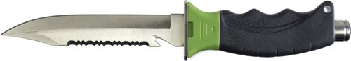 Futuristic Borg Spearfishing Knife - Serrated & Straight Edges for Precise Cuts - Picture 4 of 4
