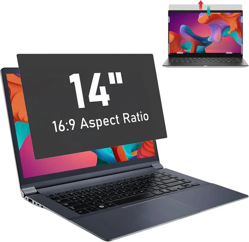 14”/16:9 Laptop Privacy Screen Filter - Anti Scratch Anti Blue Light Glare ##