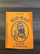 Zig Zag French Orange Advertising Sticker Poster