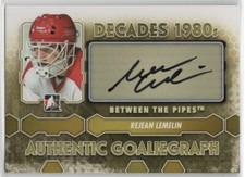 2012-13 ITG Between the Pipes BTP Rejean Lemelin #A-RL Decades 1980's Auto