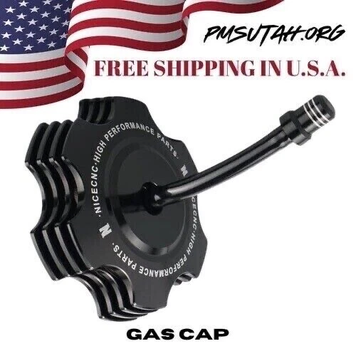 Tapa de gasolina CNC 2007-2008 Yamaha Grizzly YFM 400 4X4 YFM400 ATV tapa del tanque de combustible negra Foto 2 de 4