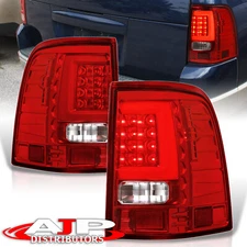 Red Lens Tube LED Stop Tail Lights Lamps LH RH Pair For 2002-2005 Ford Explorer
