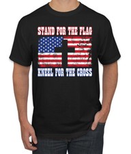 American Flag Stand For The Flag Kneel For The Cross Men T-Shirt