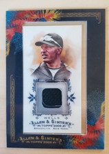 2009 Topps Allen & Ginter Vernon Wells Game Worn Jersey Relic # AGR-VW Blue Jays