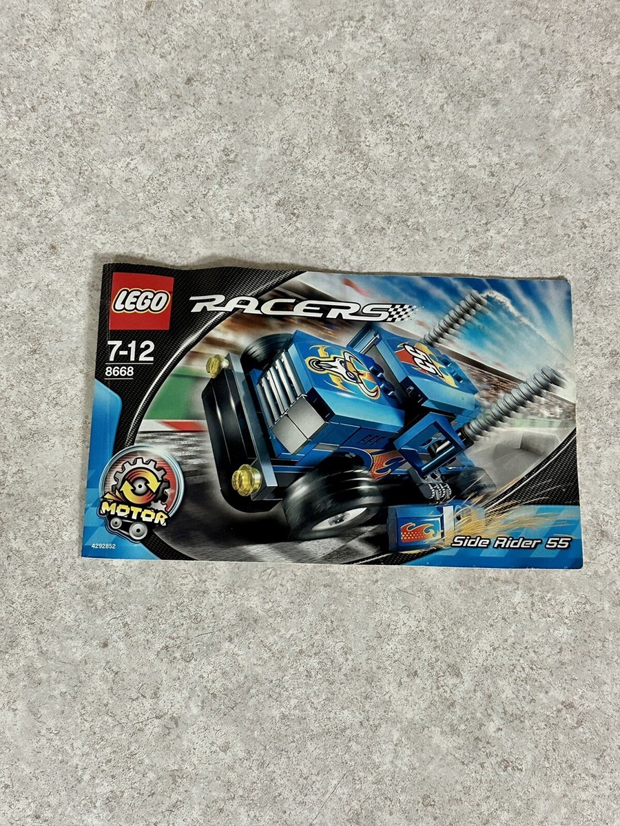 8668 Lego Racers Side Rider 55 2007 - 100% Complete NO BOX 