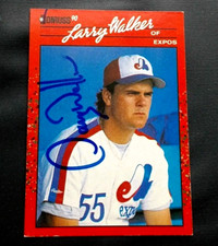 Larry Walker Rookie Cards Checklist and Autographed Memorabilia Guide 29