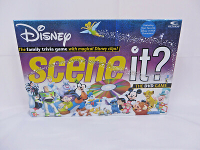 Disney And Pixar Scene It 1st Edition DVD Trivia Board Game 100% complete
