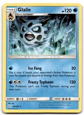 2019 Sun & Moon - Cosmic Eclipse Glalie Stage 1/Rare #48