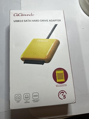 GiGimundo SATA to USB-C Adapter 1.6 ft 2.5'' SATA I/II/III Hard Drive or SSD...
