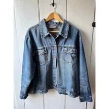 Vintage 90s Bill Blass denim jean jacket M/L 