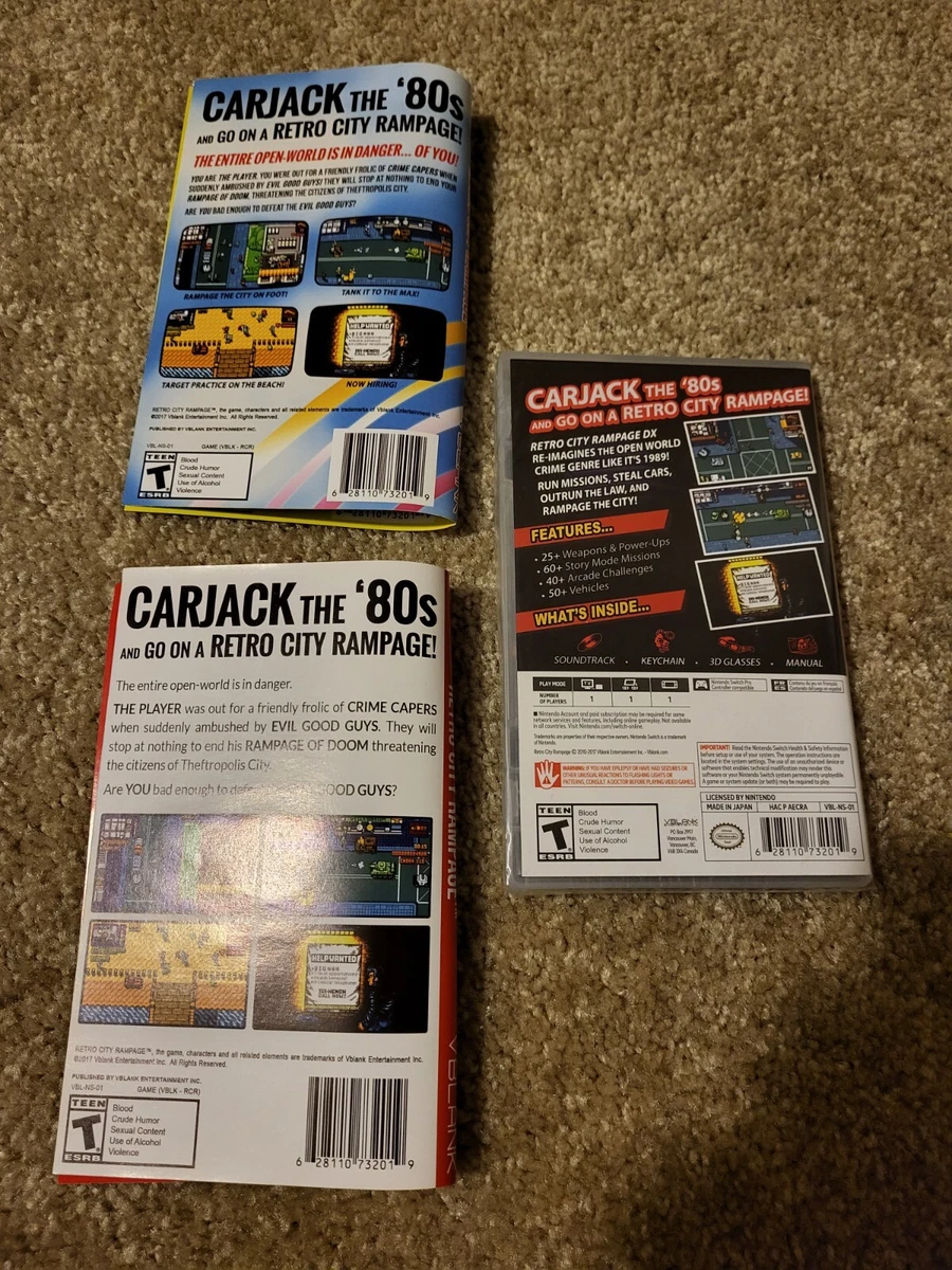 Retro City Rampage DX Collector s Edition Switch Brand New Sealed