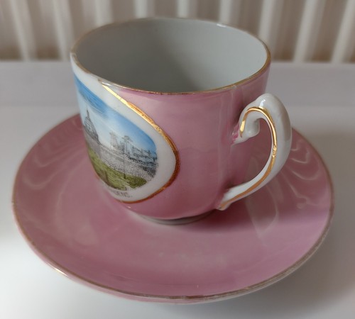 Antique Pink Lustre GREAT YARMOUTH NORFOLK UK - Souvenir Cup & Saucer German - Picture 6 of 21