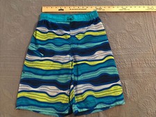 boys XL cat  jack swim shorts blue green f-18