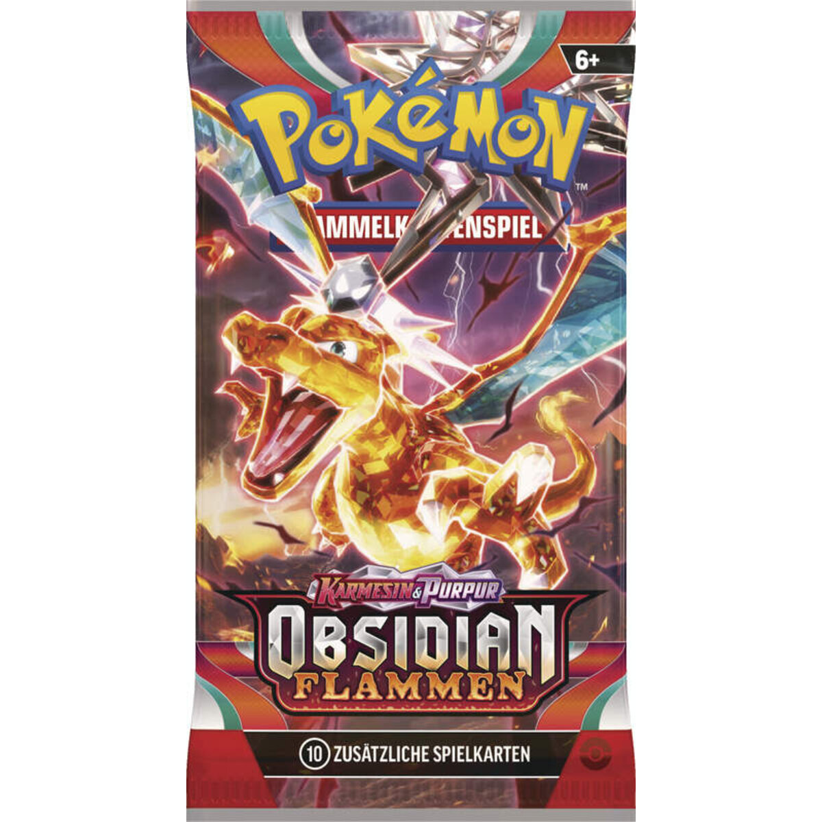 Pokemon Obsidian Flammen Booster, 1 Stück, Design Sortiert
