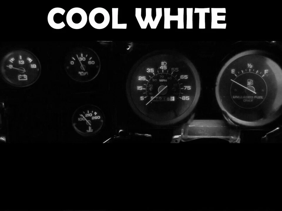 Cuadro de manómetros LED bombillas 6000K blanco para camioneta Chevy 73-87 C10 C20 C30 Foto 2 de 4