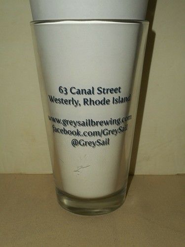 Grey Sail Pint Beer Glass Westerly Rhode Island Brewery Vintage Nos - Picture 2 of 9