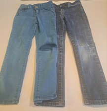 Girl's Jeans Distress Blue Jeans Size: 6 Celebrity Pink  Cat Jack size:6x