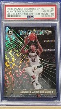 Giannis Antetokounmpo - 2019 Donruss Optic All Clear for Takeoff Holo  PSA 10  