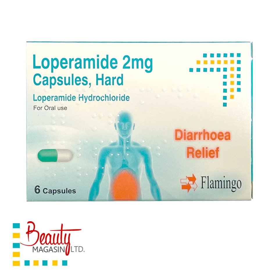 Flamingo Loperamide Diarrhoea Relief 2mg Capsules Pack of 1/3/6/12/18/24/30