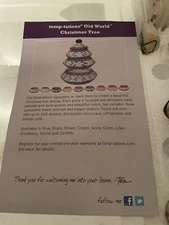 TEMPTATIONS OLD WORLD STACKING 11” CHRISTMAS TREE BOWL SET W/SALT & PEPPERS NIB