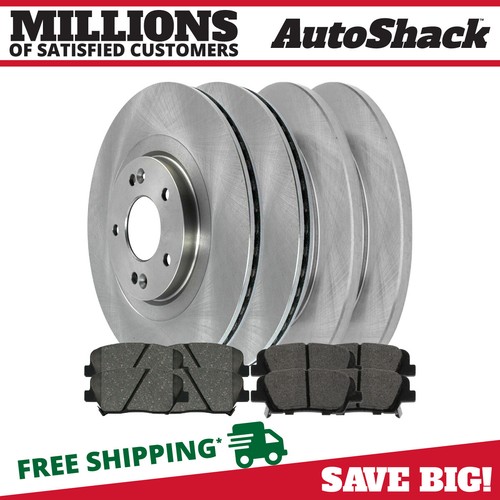Front and Rear Brake Rotors & Pads for Kia Sorento Hyundai Santa Fe