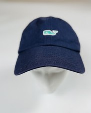 Vineyard Vines baseball cap adjustable navy blue w/turquoise logo adult unisex