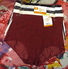 5 NEW WARNERS RS1045X 914 MICROFIBER NO MUFFIN TOP BRIEF PANTIES M/6