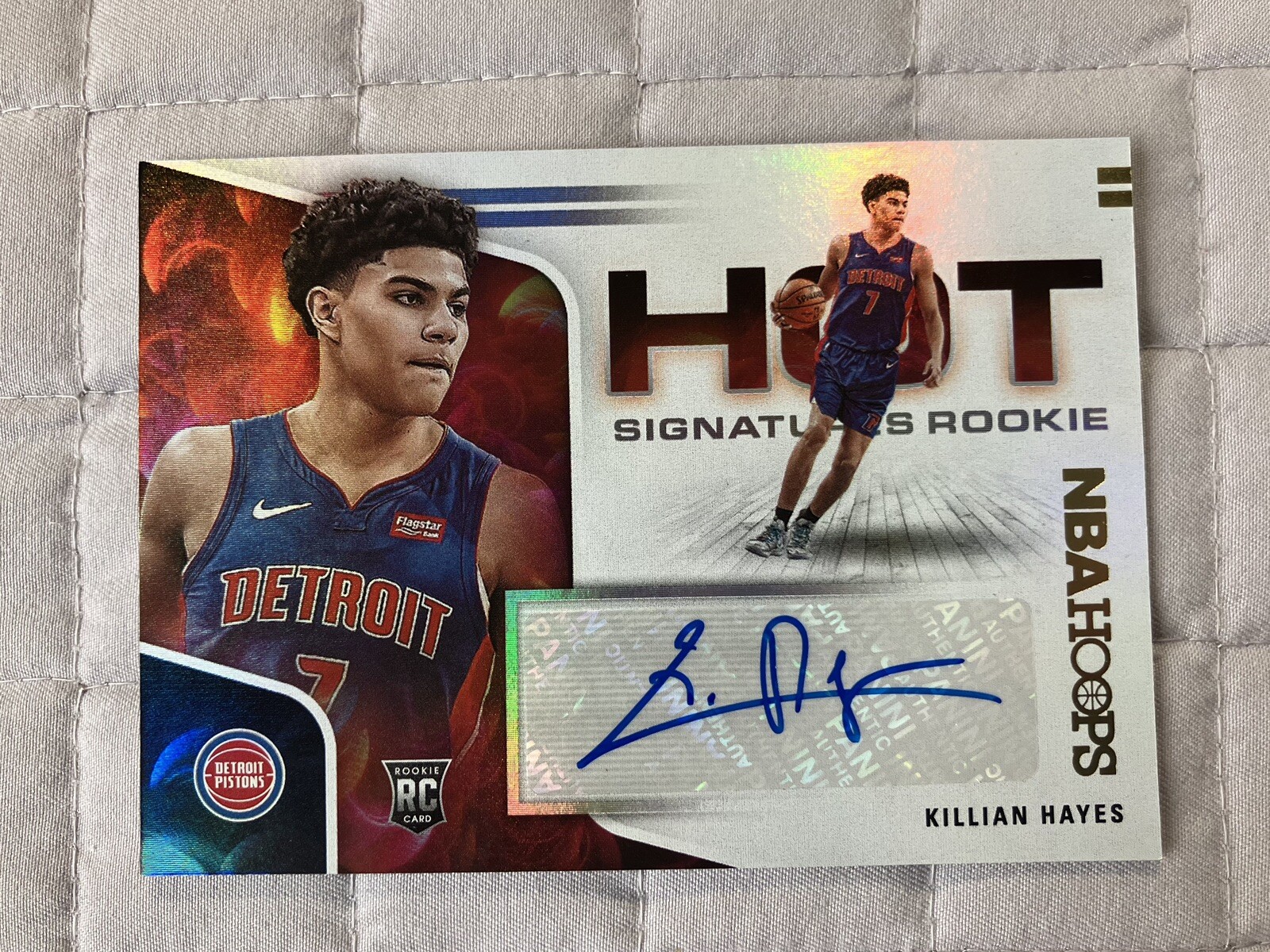 Killian Hayes 2020-21 NBA Hoops Hot Signatures Rookie Auto #HR-KHY Autograph RC