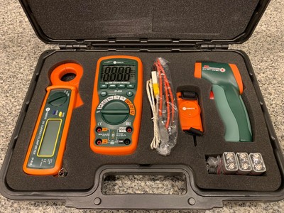 PURKEYS MULTI-METER, CLAMP METER, & IR THERMOMETER KIT New!