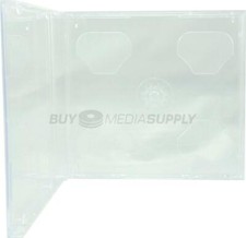 10.4mm Standard Clear Double 2 Discs CD Jewel Case Lot