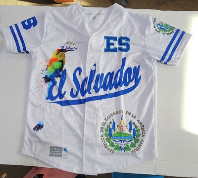 Camisa de El Salvador Con El Escudo  Size M