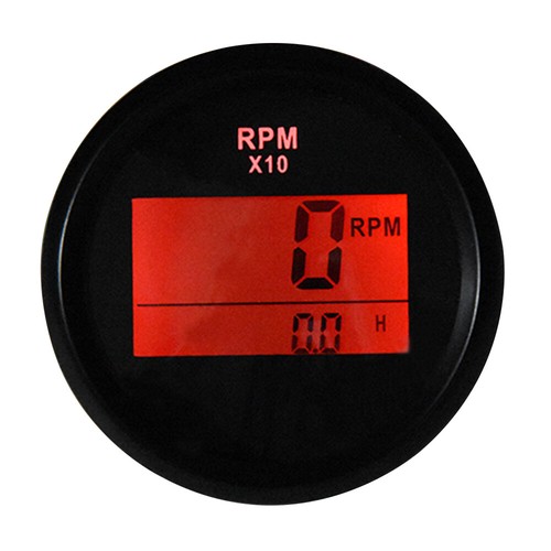 52mm Marine Boat Digital Tachometer Gauge 0-9990RPM Tacho Meter Engine Hourmeter - Picture 7 of 12