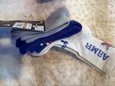 UA 3-MAKER UNDER ARMOUR 3 prs MID CREW SOCKS Boys Youth SMALL 13.5K - 4.5Y