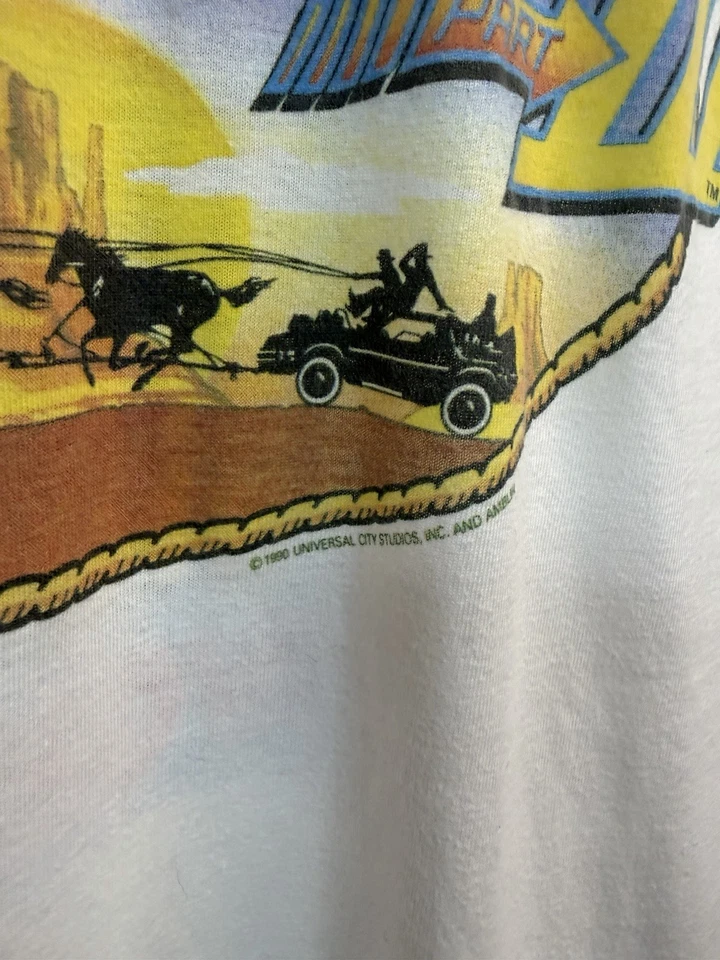 Camisa Vintage Regreso al Futuro 3 1990 Grande  Foto 3 de 4