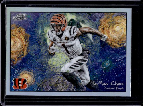 2025 Topps Cosmic Chrome Ja'Marr Chase Stars In The Night Refractor SP #STN-17