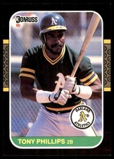 Tony Phillips 1987 Donruss #103 Athletics MLB READ FREE SHIPPING AutographDen